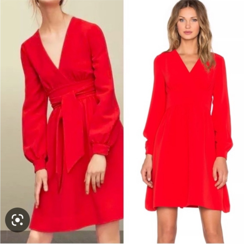 kate spade Red Long Sleeve Dress
